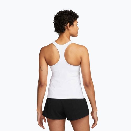 Női sportmelltartó Nike Swoosh Medium Support Bra white/stone mauve/black