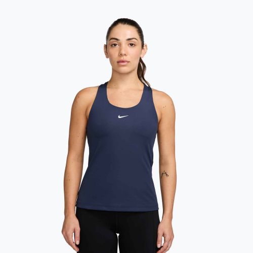 Női póló Nike Swoosh Medium Support Bra midnight navy/white