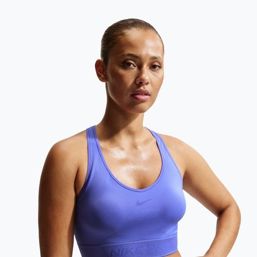 Női crop top Nike Pro Seamless Dri-Fit Cropped sapphire
