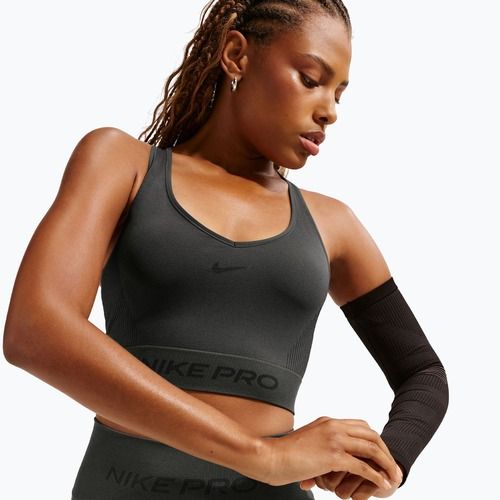 Női póló Nike Pro Seamless Dri-Fit Cropped dark