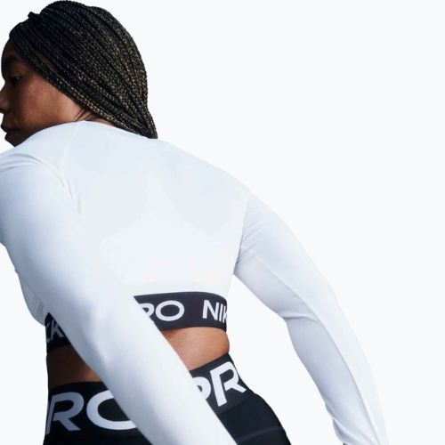 Női edző hosszú ujjú felső Nike Pro 365 Dri-Fit white/black