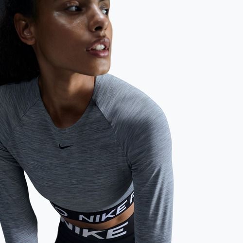Női edzős hosszú ujjú top Nike Pro 365 Dri-Fit smoke grey/heather