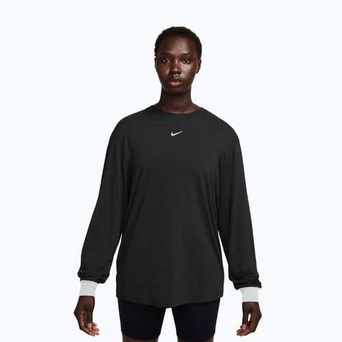 Női hosszú ujjú edzőfelső Nike One Relaxed Dri-Fit black/white