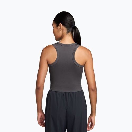 Női trikó Nike One Fitted Dri-Fit Cropped Tank thunder grey/white