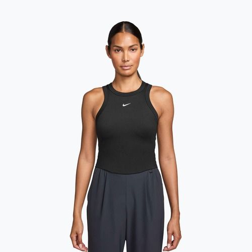 Női trikó Nike One Fitted Dri-Fit Cropped Tank thunder black/white