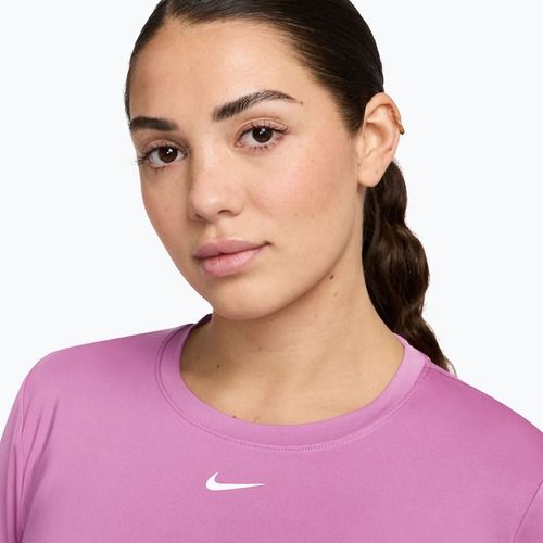 Longsleeve edzőfelső Nike One Classic Dri-Fit light magenta/white