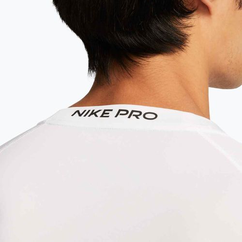 Férfi edzőpóló Nike Pro Dri-Fit Tight fitness white/black
