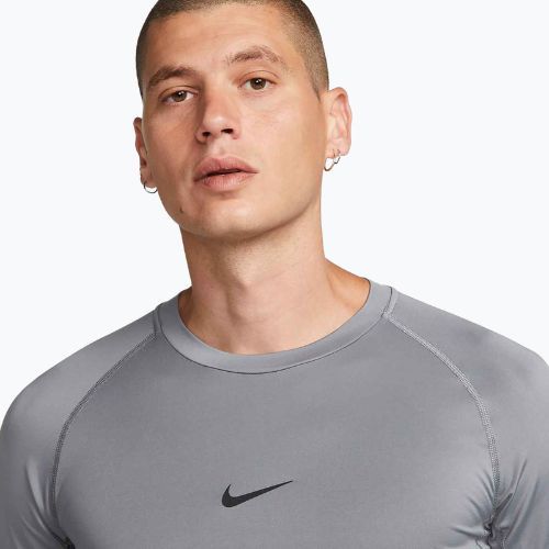 Férfi edzőpóló Nike Pro Dri-Fit Tight Fitness smoke grey/black