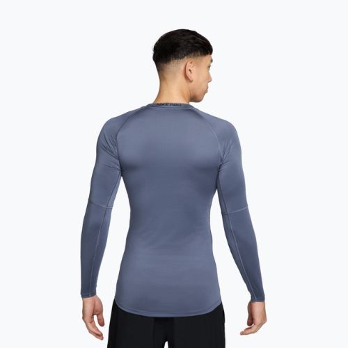 Férfi hosszú ujjú edzőfelső Nike Pro Dri-Fit Tight Fitness diffused blue/black