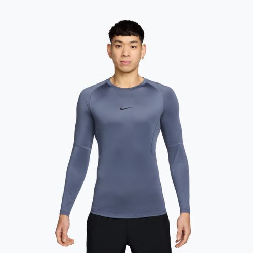 Férfi hosszú ujjú edzőfelső Nike Pro Dri-Fit Tight Fitness diffused blue/black