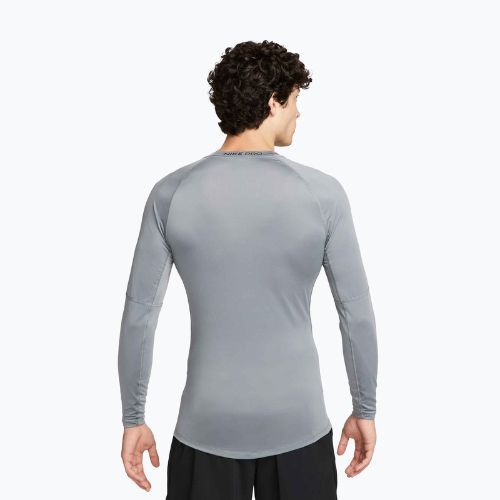 Férfi hosszú ujjú edzőfelső Nike Pro Dri-Fit Tight Fitness smoke grey/black