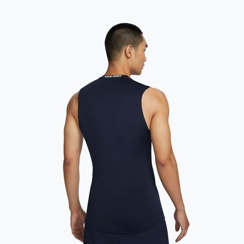 Férfi póló Nike Pro Dri-Fit Tight Sleeveless Fitness obsidian/white