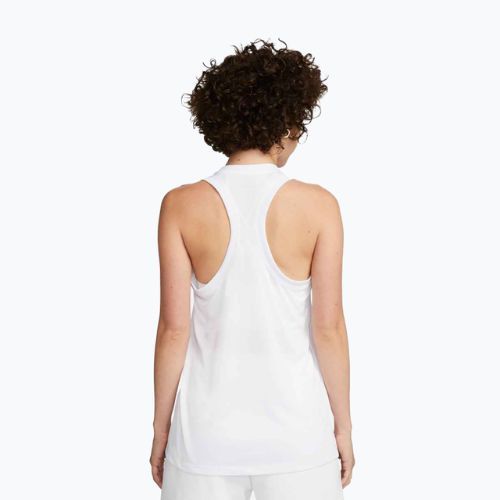 Női edzőpóló Nike Dri-Fit Racerback póló White/Black