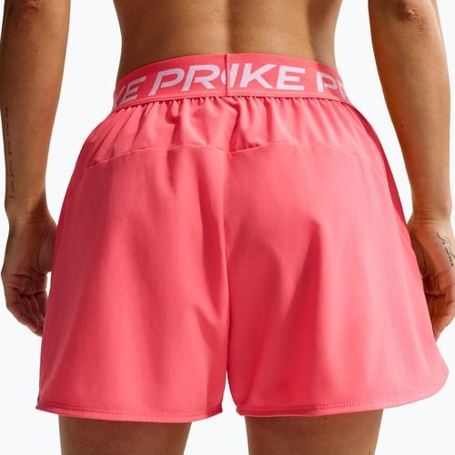 Női edző rövidnadrágok Nike Pro Dri-Fit Mid-Rise Brief-Lined 3" sea coral/white