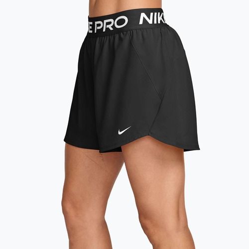 Női edző rövidnadrág Nike Pro Dri-Fit Mid-Rise Brief-Lined 3" black/white