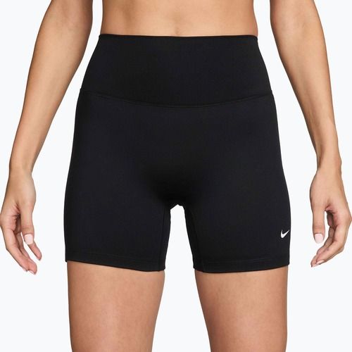 Női rövidnadrág Nike One High-Waisted Biker 5" black/white