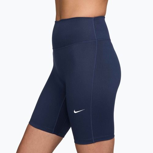 Női rövidnadrág Nike One High-Waisted Biker 8" midnight navy/white