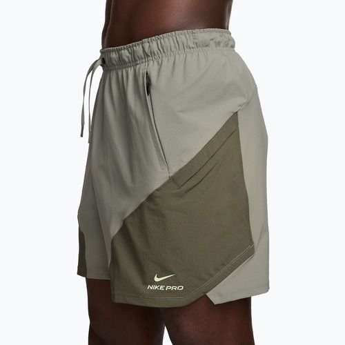 Férfi rövidnadrág Nike Pro Training Dri-Fit 6" light army/medium olive/light liquid lime