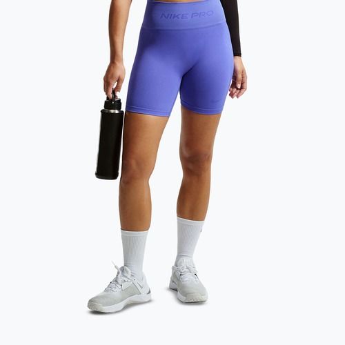 Női rövidnadrág Nike Pro Seamless High-Waisted Biker 5" sapphire