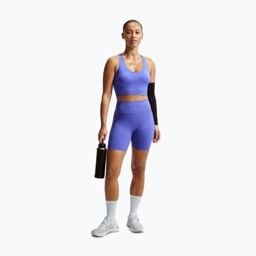 Női rövidnadrág Nike Pro Seamless High-Waisted Biker 5" sapphire