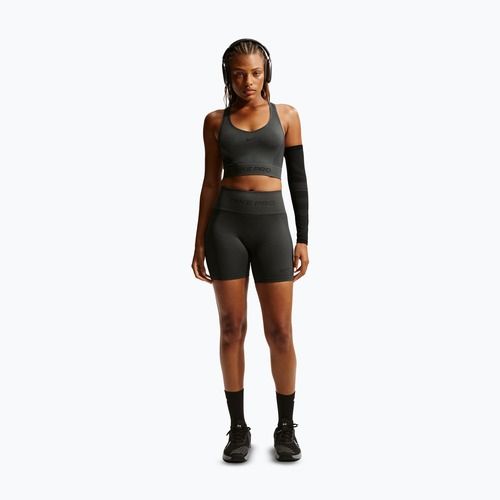 Női rövidnadrág Nike Pro Seamless High-Waisted Biker 5" dark smoke grey