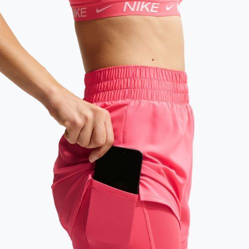 Női rövidnadrág Nike One Dri-Fit High-Waisted 3" 2In1 sea coral/white