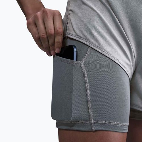 Női rövidnadrág Nike One Dri-Fit High-Waisted 3" 2In1 smoke grey/heather