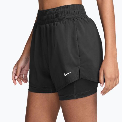 Női rövidnadrág Nike One Dri-Fit High-Waisted 3" 2In1 black/white