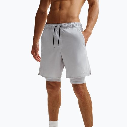 Férfi rövidnadrág Nike Unlimited 2in1 Dri-Fit 7" Grey Fog/Grey Fog/Black/Grey Fog