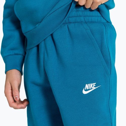 Gyerek melegítőnadrág Nike Sportswear Club Fleece Green Abyss/White