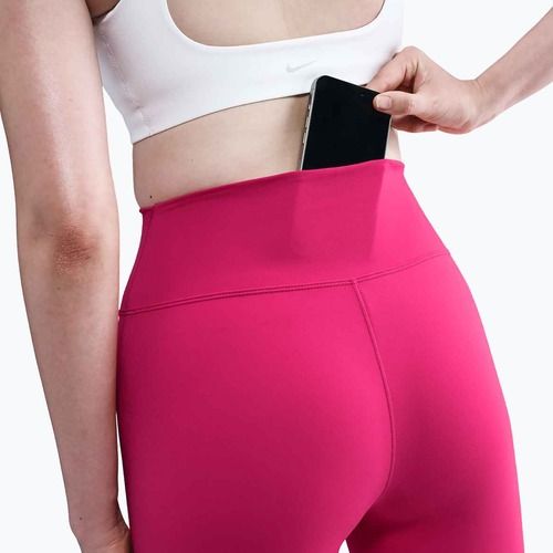 Női leggings Nike One Seamless Front Rush Pink/White
