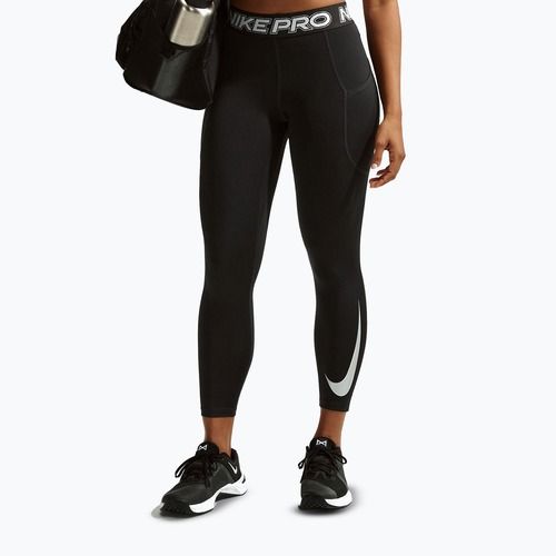 Női leggings Nike Pro Mid-Rise 7/8 black/white/white