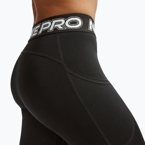 Női leggings Nike Pro Mid-Rise 7/8 black/white/white