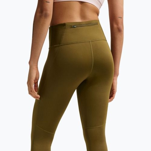 Női futóleggings Nike Tempo High-Waisted 7/8 olive flak