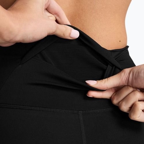 Női futóleggings Nike Tempo Swoosh Run High-Waisted 7/8 black/white