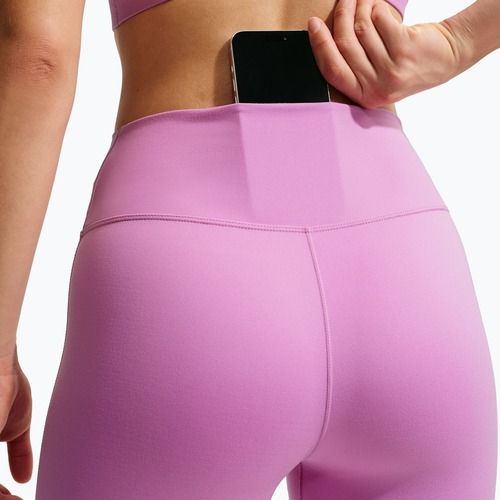 Női leggings Nike One Seamless Front High-Waisted light magenta/white