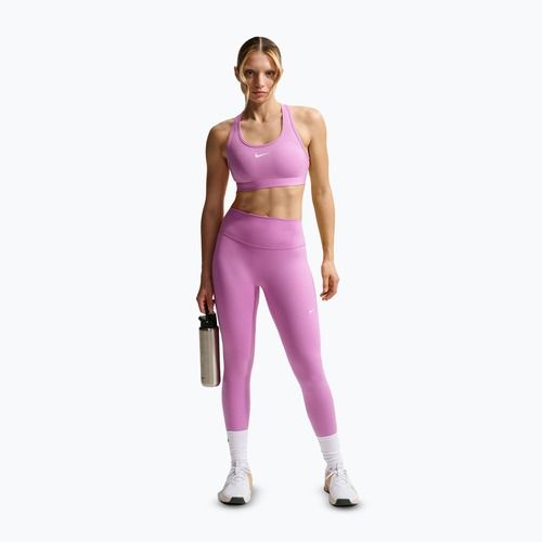 Női leggings Nike One Seamless Front High-Waisted light magenta/white