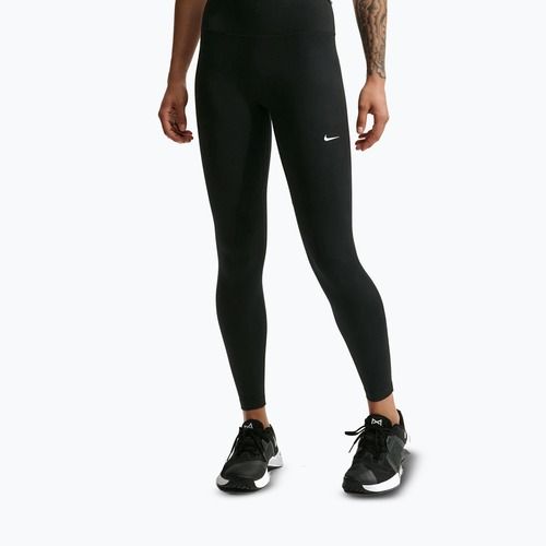 Női leggings Nike One Seamless Front High-Waisted black/white