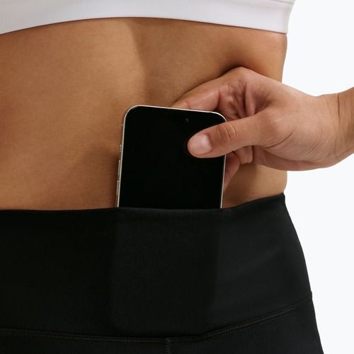 Női leggings Nike One Seamless Front High-Waisted black/white