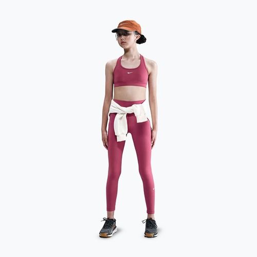 Gyerek leggings Nike One Dri-Fit High-Waisted Sweet Beet/White