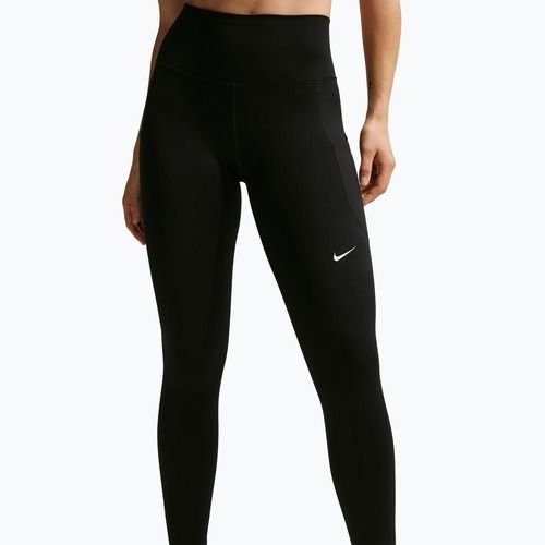 Női edzésleggings Nike One High-Waisted 7/8 black/white