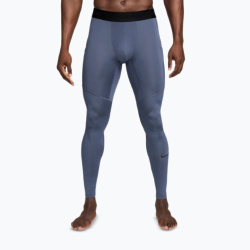 Férfi edzőleggings Nike Pro Dri-Fit Tight Fitness diffused blue/black