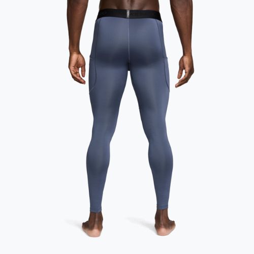 Férfi edzőleggings Nike Pro Dri-Fit Tight Fitness diffused blue/black