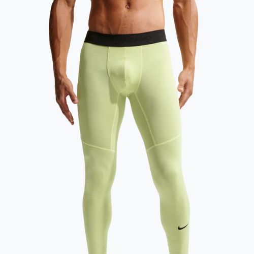 Férfi edzésleggings Nike Pro Dri-Fit Tight Fitness light liquid lime/black