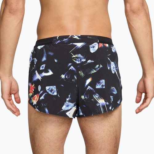 Férfi futóshort Nike AeroSwift Dri-Fit ADV Brief Lined 2" black/laser orange