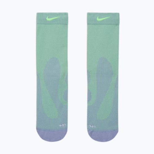 Zokni Nike Running Lightweight Crew Iron Purple/Voltage Green/Voltage Green