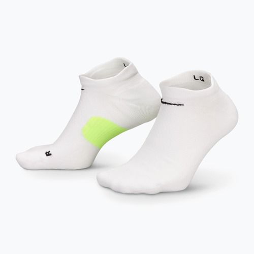 Zoknik Nike Running Midweight No-Show white/volt/black