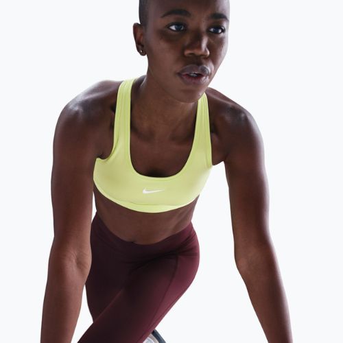 Sportmelltartó Nike Swoosh Medium Support light lemon twist/stone mauve/white