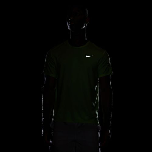 Férfi futópóló Nike Miler Dri-Fit UV lime blast