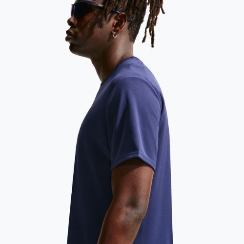 Férfi futópóló Nike Miler Dri-Fit UV midnight navy